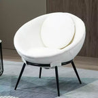 Storied Home Tavolino con Base a Cavalletto in Legno e Marmo Bianco/Noce: Ispirazione Artistica Moderna, Design Minimalista, Facile Montaggio Senza Attrezzi