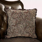 HOMES: Inside + Out Divano Due Posti Tradizionale Frazer 73" con Borchie Marrone