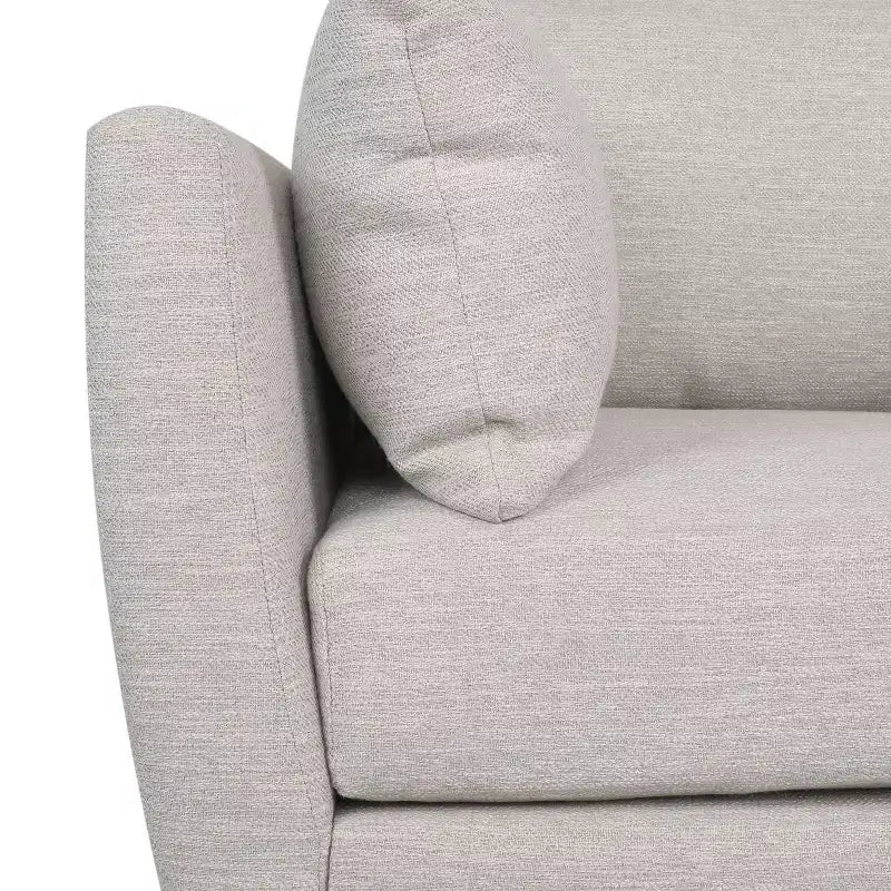 Christopher Knight Home Gould Poltrona da club imbottita con cuscini decorativi Beige/Noce