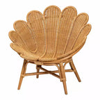 Sedia floreale Bali & Pari Blossom Rattan Accent Miele