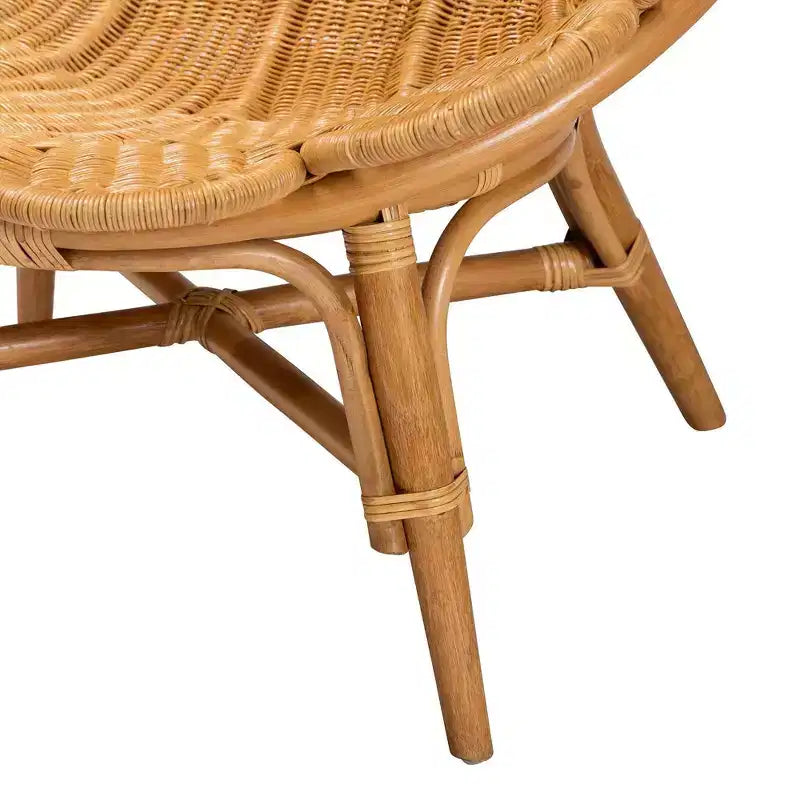 Sedia floreale Bali & Pari Blossom Rattan Accent Miele