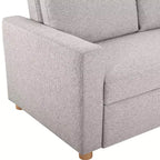 Serta Aurora Divano Letto Grigio ChiaroTessuto