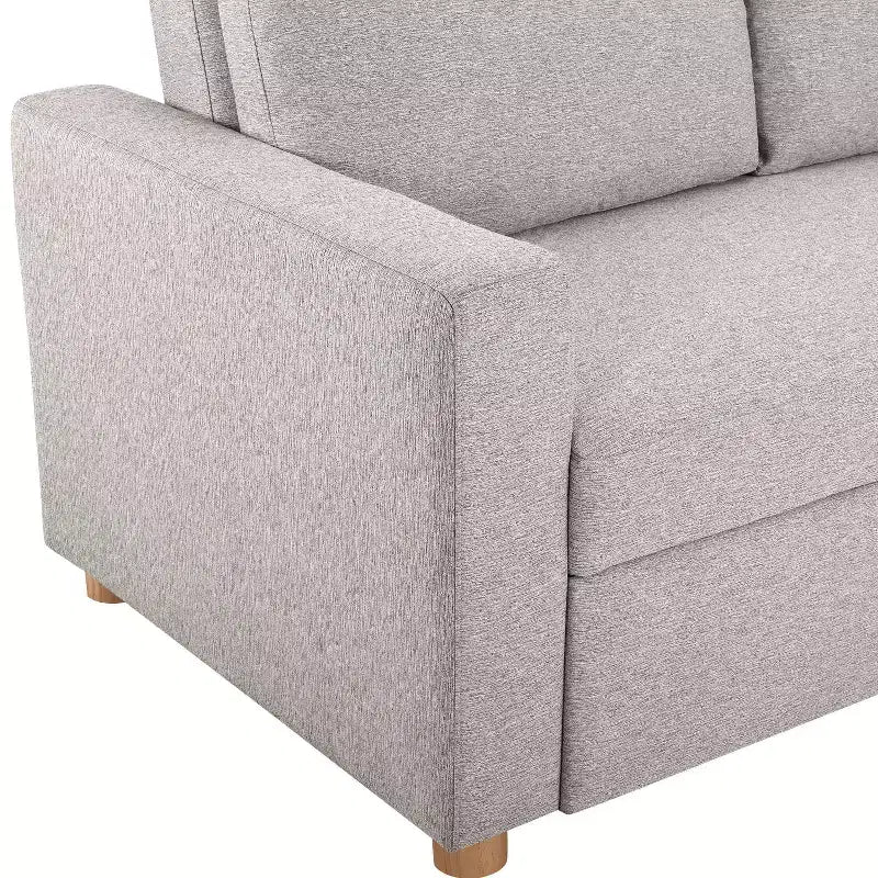 Serta Aurora Divano Letto Grigio ChiaroTessuto