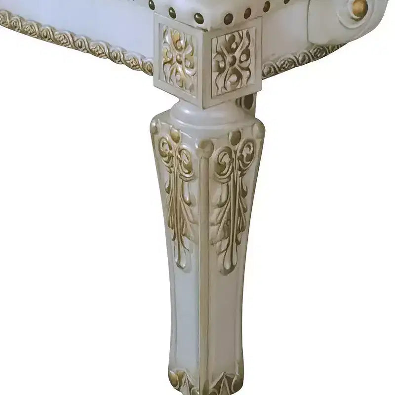 Poltrona d'accento Vendome da 24" in similpelle/finitura perla anticata - Acme Furniture