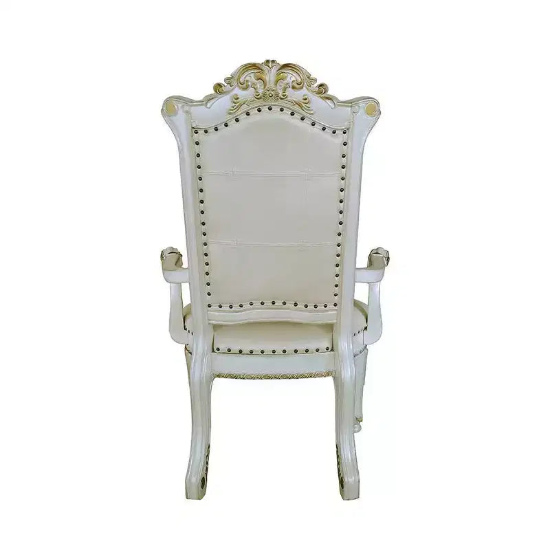 Poltrona d'accento Vendome da 24" in similpelle/finitura perla anticata - Acme Furniture