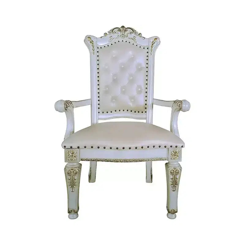 Poltrona d'accento Vendome da 24" in similpelle/finitura perla anticata - Acme Furniture