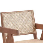 Poltrona Velentina da 24" in rattan/finitura naturale - Acme Furniture: Rivestimento in pelle, capitonné, struttura in composito di legno