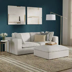 Divano a 2 posti WyndenHall Marlee e pouf, grigio nuvola