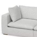 Divano a 2 posti WyndenHall Marlee e pouf, grigio nuvola