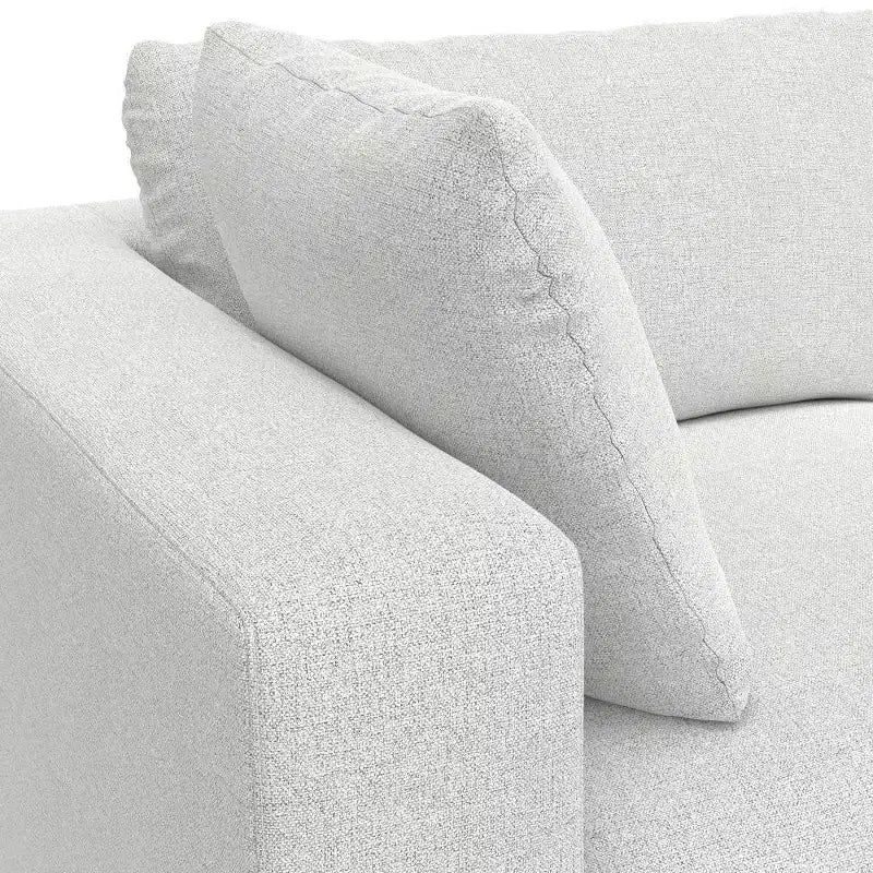 Divano a 2 posti WyndenHall Marlee e pouf, grigio nuvola