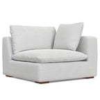 Divano a 2 posti WyndenHall Marlee e pouf, grigio nuvola
