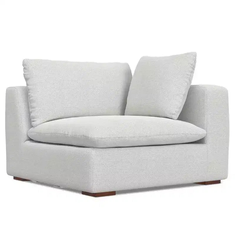 Divano a 2 posti WyndenHall Marlee e pouf, grigio nuvola