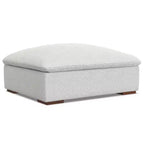 Divano a 2 posti WyndenHall Marlee e pouf, grigio nuvola