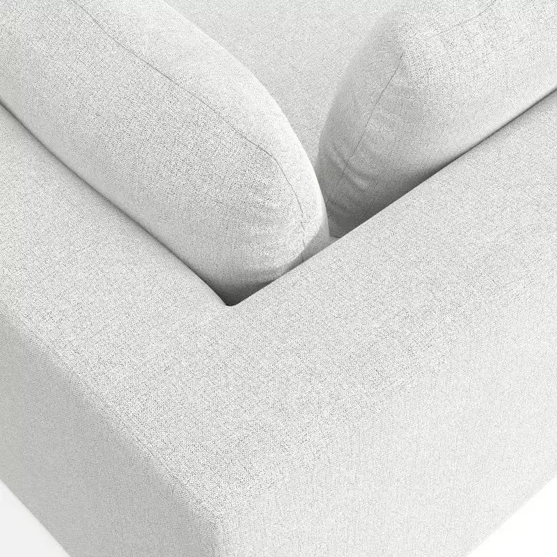Divano a 2 posti WyndenHall Marlee e pouf, grigio nuvola