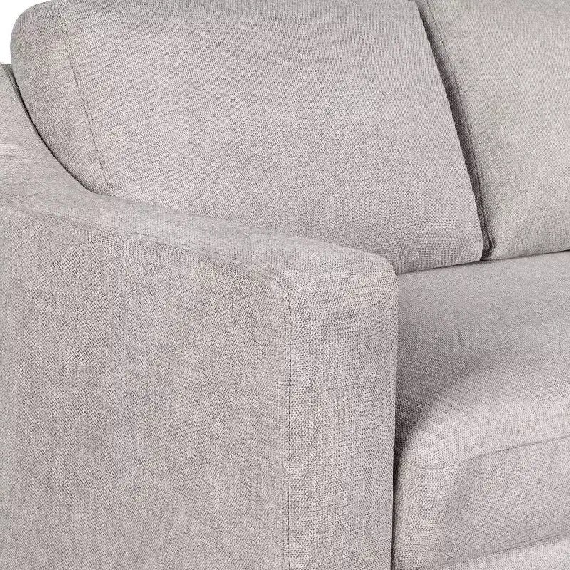 Divano letto estraibile Serta Hans in lino: queen size, divano convertibile con materasso a molle