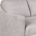 Divano letto estraibile Serta Hans in lino: queen size, divano convertibile con materasso a molle