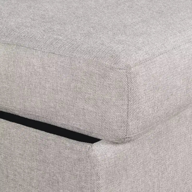Divano letto estraibile Serta Hans in lino: queen size, divano convertibile con materasso a molle
