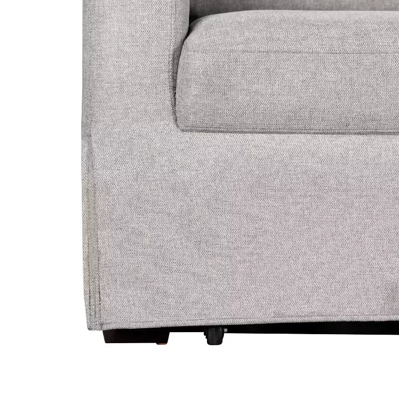 Divano letto estraibile Serta Hans in lino: queen size, divano convertibile con materasso a molle