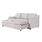 Divano letto estraibile Serta Hans in lino: queen size, divano convertibile con materasso a molle