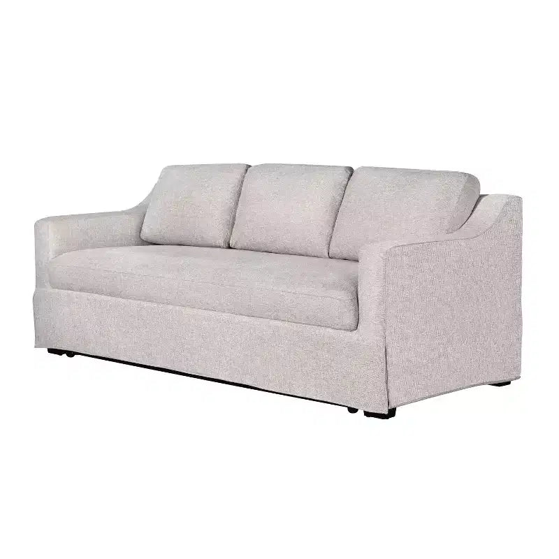 Divano letto estraibile Serta Hans in lino: queen size, divano convertibile con materasso a molle