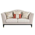 71" Tayden Sofas Beige Velvet: Acme Furniture, Crystal Tufting, Gold Accents
