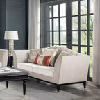 Divano Tayden da 71" in velluto beige: Acme Furniture, capitonné in cristallo, dettagli dorati