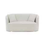 Acme Furniture 64" Odette Sofa Beige Chenille : Classic Loveseat, 2 Pillows, No Assembly Required