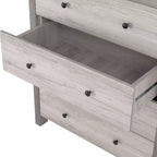 miBasics Cassettiera a 4 cassetti Chickadee Farmhouse Bianco Coastal: Contenitore in MDF, Ferramenta Antiribaltamento