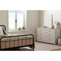 South Shore 6 Drawer Double Dresser White/Beige