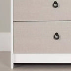 Cassettiera doppia a 6 cassetti South Shore bianca/beige