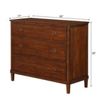 Cassettiera Comfort Pointe Cambridge Marrone: Stile Transizionale, Guide Metalliche, Blocchi di Sicurezza, Nessun Montaggio Richiesto