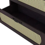 Cassettiera Summertree Transizionale in Rattan Sintetico Intrecciato a 4 Cassetti Espresso - miBasics: Stile Bohémien, Atmosfera da Resort, Design Salvaspazio