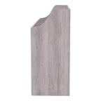 24/7 Shop At Home 49" Peacemeld Tavolo da trucco contemporaneo a 3 cassetti con piano in vetro Coastal White: Toeletta da camera con ampio spazio di archiviazione