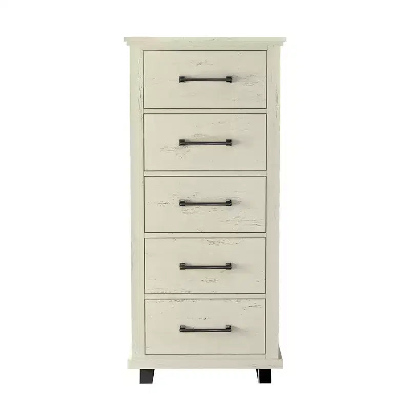 Festivo 2pz Cassettiera Contemporanea a 9 Cassetti e Comò a 5 Cassetti da 24 pollici Colore Bianco Sporco Effetto Taglio Sega: Conforme alle Norme di Sicurezza ASTM, Contenitore per Camera da Letto