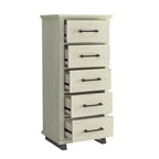 Festivo 2pz Cassettiera Contemporanea a 9 Cassetti e Comò a 5 Cassetti da 24 pollici Colore Bianco Sporco Effetto Taglio Sega: Conforme alle Norme di Sicurezza ASTM, Contenitore per Camera da Letto