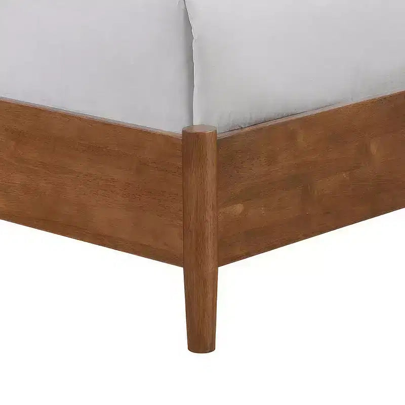 HOMES: Inside + Out Set Camera da Letto Matrimoniale 3 Pezzi Mid-Century Modern Riverstone con 2 Comodini Noce