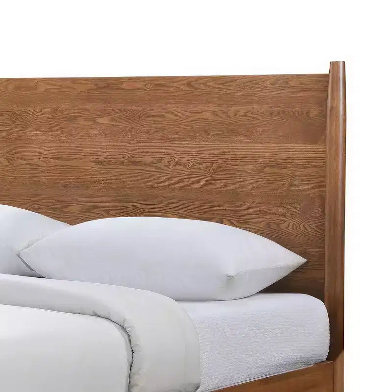 HOMES: Inside + Out Set Camera da Letto Matrimoniale 3 Pezzi Mid-Century Modern Riverstone con 2 Comodini Noce