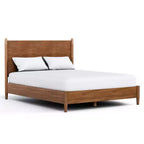 HOMES: Inside + Out Set Camera da Letto Matrimoniale 3 Pezzi Mid-Century Modern Riverstone con 2 Comodini Noce