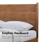 HOMES: Inside + Out Set Camera da Letto Matrimoniale 3 Pezzi Mid-Century Modern Riverstone con 2 Comodini Noce
