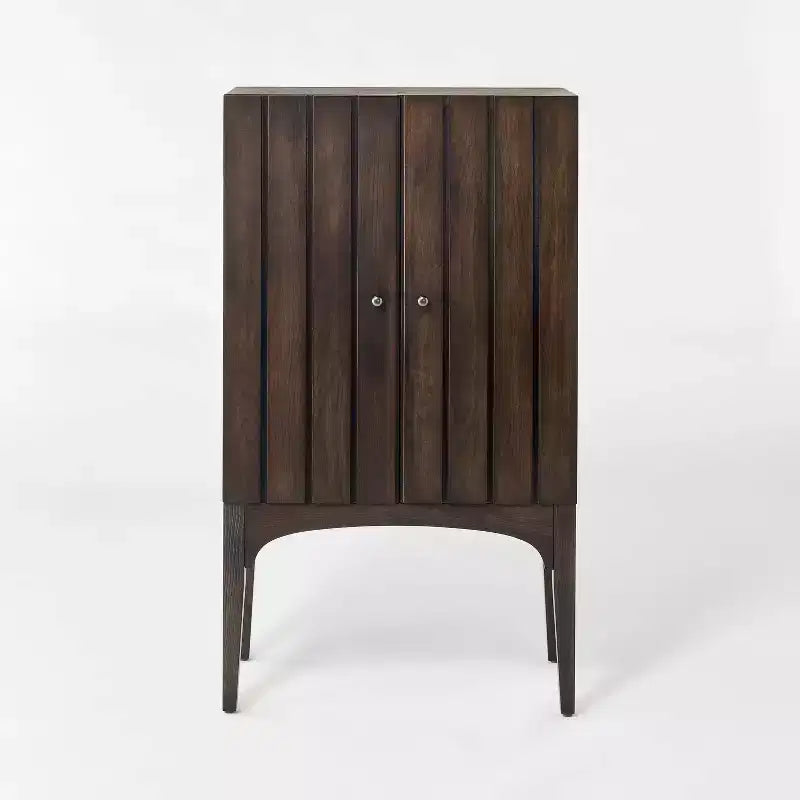 Mobile Palma Arched Fluted marrone scuro - Threshold™ disegnato con Studio McGee