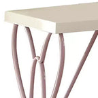 Priya Ii Comodini 22" Bianco/Viola Chiaro - Acme Furniture: Telaio in metallo, Superficie in legno, Conforme agli standard di sicurezza ASTM