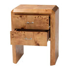 Bali & Pari Comodino in Legno Nebu Mappa Burl