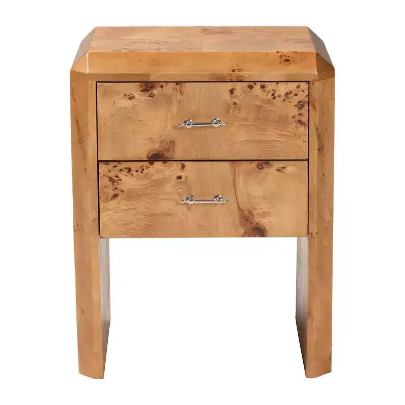 Bali & Pari Comodino in Legno Nebu Mappa Burl