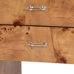 Bali & Pari Comodino in Legno Nebu Mappa Burl