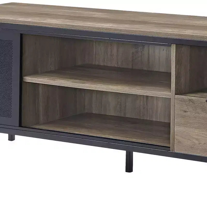 Mobile TV Acme Furniture Nantan per televisori fino a 50" Quercia Rustica/Finitura Nera