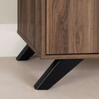 Mobile TV South Shore Flam per TV fino a 60", Noce Naturale: Console Multimediale in Truciolato Laminato