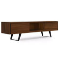 Mitchell 72" TV Stand for TVs up to 80" Walnut - WyndenHall: Media Console with Fixed & Open Shelves