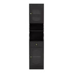 24/7 Shop At Home Jenny Armadietto con cassetto da 70,8" espresso: Mobile porta TV in stile transizionale, ripiani regolabili