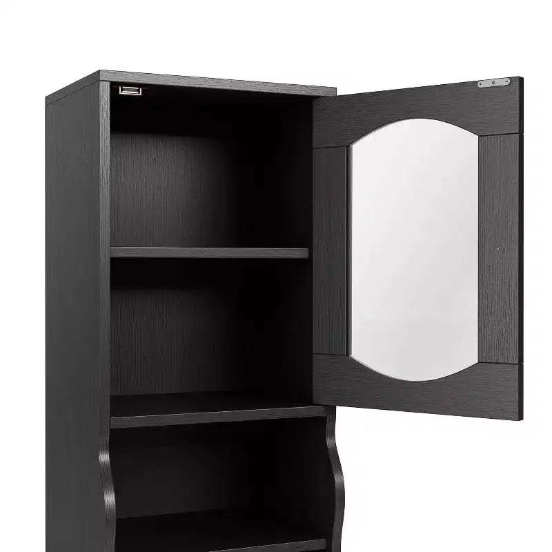 24/7 Shop At Home Jenny Armadietto con cassetto da 70,8" espresso: Mobile porta TV in stile transizionale, ripiani regolabili