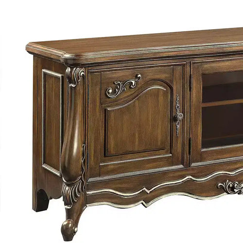 Mobile TV e consolle Latisha da 75" con finitura in rovere anticato - Acme Furniture